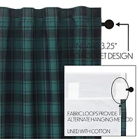 Vhc Brands Pine Grove Prairie Rod Pocket Light-Filtering Set of 2 Curtain Panel