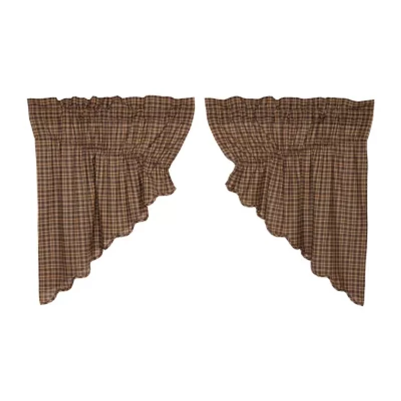 Vhc Brands Prescott Prairie Swag Rod Pocket Scallop Valance