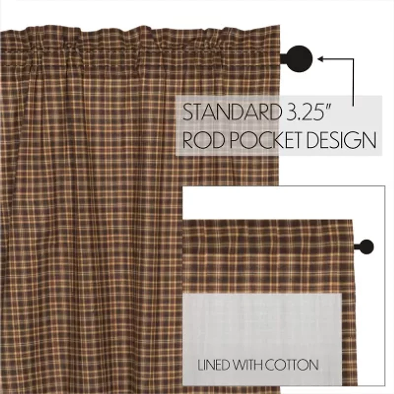 Vhc Brands Prescott Swag Rod Pocket Scallop Valance