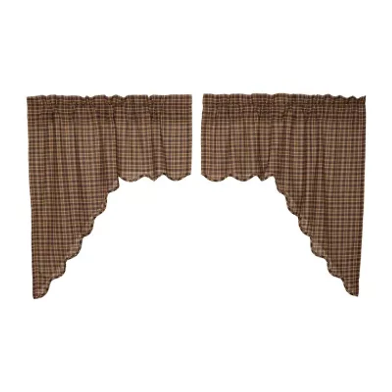 Vhc Brands Prescott Swag Rod Pocket Scallop Valance