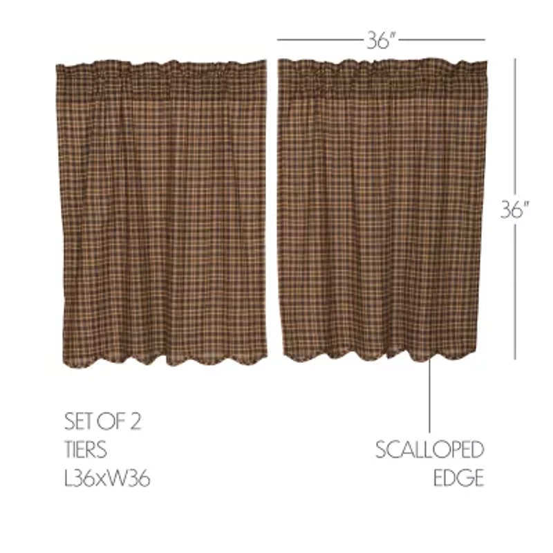 Vhc Brands Prescott 2-pc. Rod Pocket Window Tier