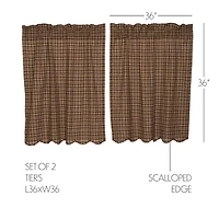 Vhc Brands Prescott 2-pc. Rod Pocket Window Tier