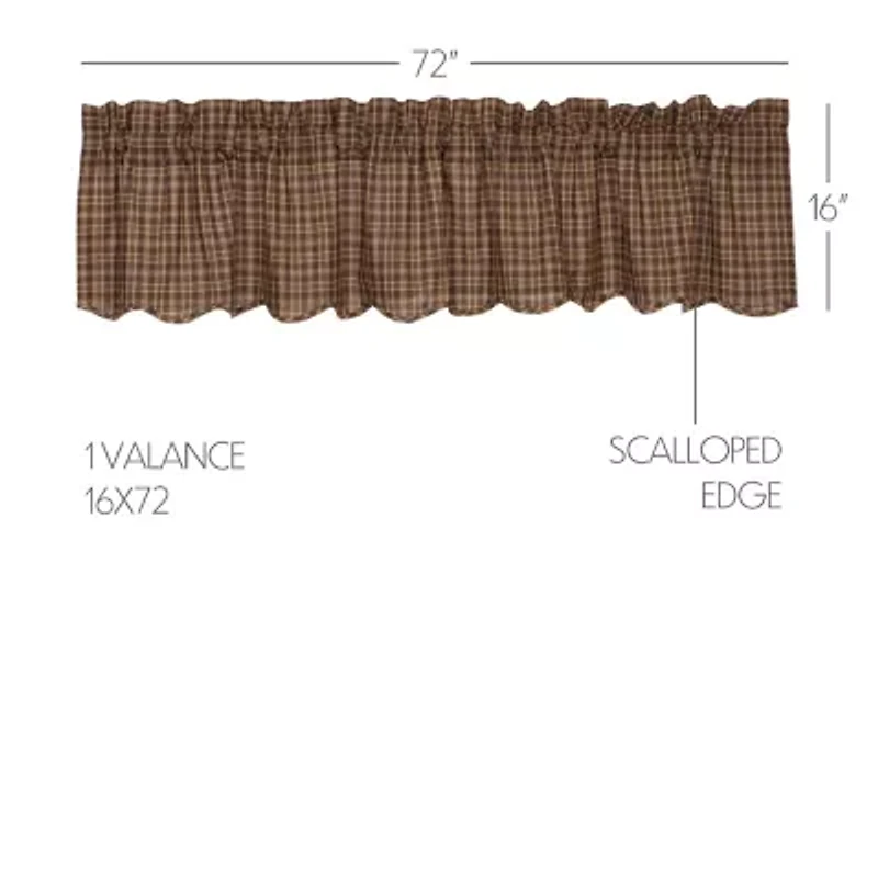 Vhc Brands Prescott Rod Pocket Scallop Valance