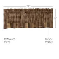Vhc Brands Prescott Patchwork Rod Pocket Tailored Valance