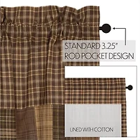 Vhc Brands Prescott Patchwork Rod Pocket Tailored Valance