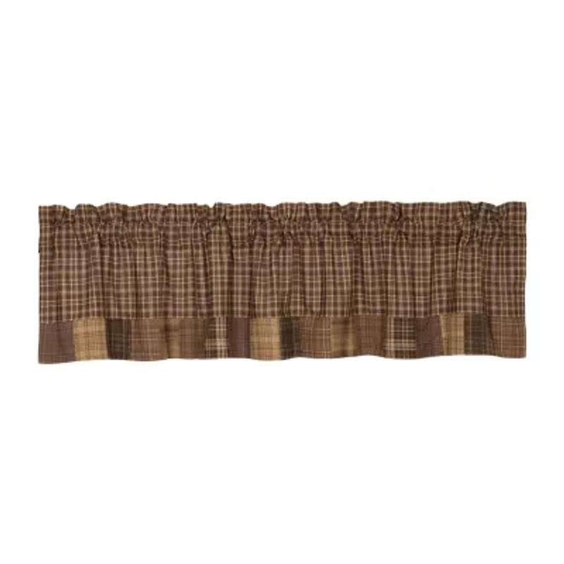 Vhc Brands Prescott Patchwork Rod Pocket Tailored Valance