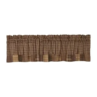 Vhc Brands Prescott Patchwork Rod Pocket Tailored Valance