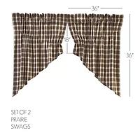 Vhc Brands Rory Prairie Swag Rod Pocket Tailored Valance