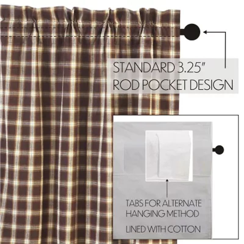 Vhc Brands Rory Prairie Swag Rod Pocket Tailored Valance