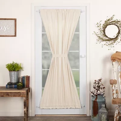 Vhc Brands Simple Life Light-Filtering Rod Pocket Single Door Panel Curtain