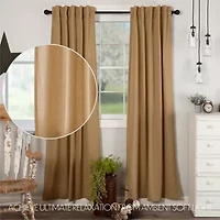 Vhc Brands Simple Life Rod Pocket Light-Filtering Set of 2 Curtain Panel