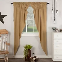 Vhc Brands Simple Life Prairie Rod Pocket Light-Filtering Set of 2 Curtain Panel