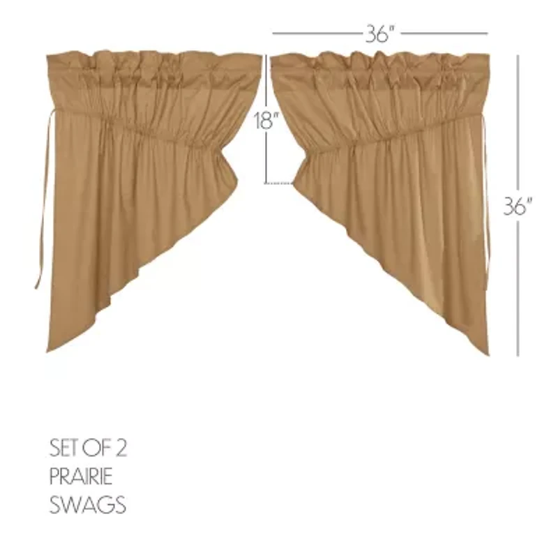 Vhc Brands Simple Life Prairie Swag Rod Pocket Valance