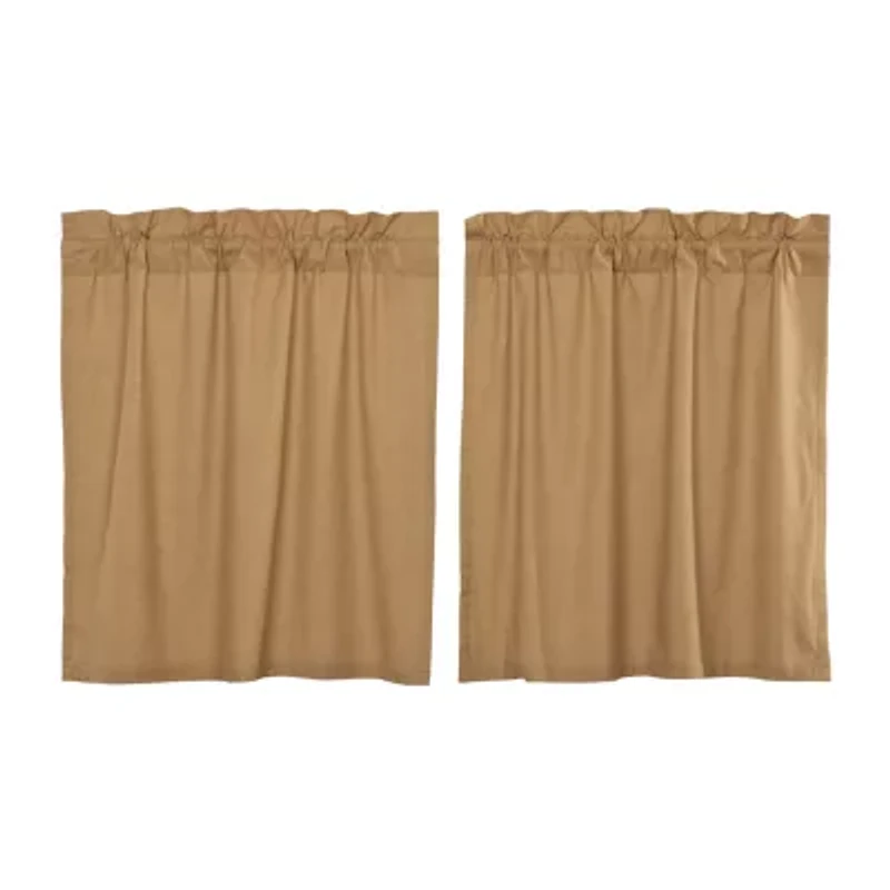 Vhc Brands Simple Life 2-pc. Rod Pocket Window Tier