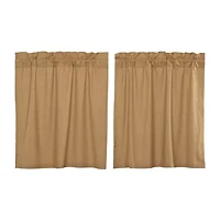 Vhc Brands Simple Life 2-pc. Rod Pocket Window Tier