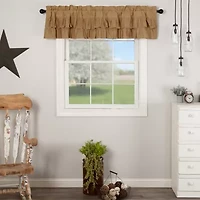 Vhc Brands Simple Life Ruffled Rod Pocket Valance
