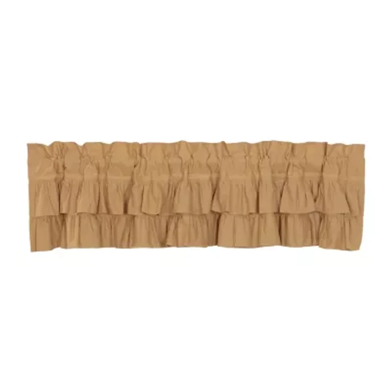 Vhc Brands Simple Life Ruffled Rod Pocket Valance