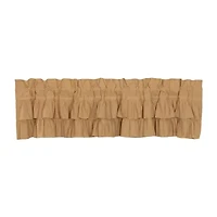 Vhc Brands Simple Life Ruffled Rod Pocket Valance