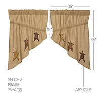 Vhc Brands Stratton Prairie Swag Rod Pocket Tailored Valance