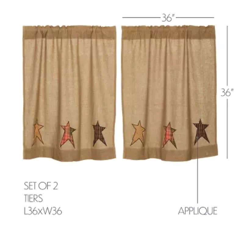 Vhc Brands Stratton 2-pc. Rod Pocket Window Tier