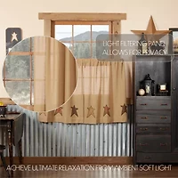 Vhc Brands Stratton 2-pc. Rod Pocket Window Tier