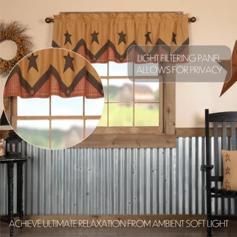 Vhc Brands Stratton Layered Rod Pocket Valance