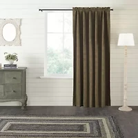 Vhc Brands Tea Cabin Rod Pocket Blackout Single Curtain Panel
