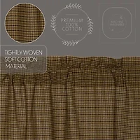 Vhc Brands Tea Cabin Rod Pocket Blackout Single Curtain Panel