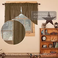 Vhc Brands Tea Cabin Prairie Swag Rod Pocket Tailored Valance