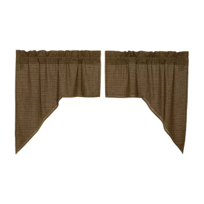 Vhc Brands Tea Cabin Swag Rod Pocket Tailored Valance