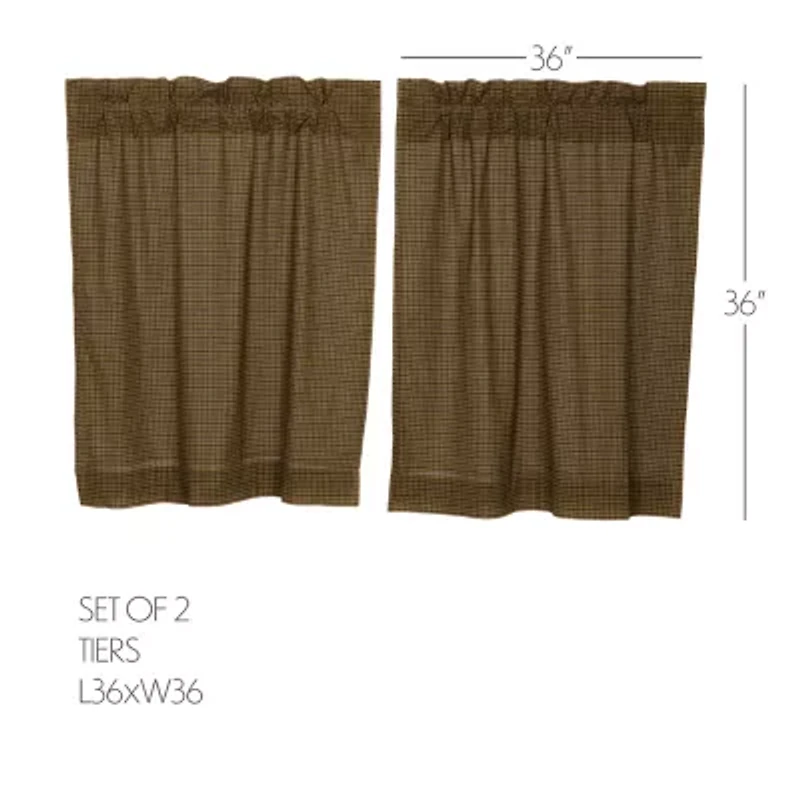 Vhc Brands Tea Cabin 2-pc. Rod Pocket Window Tier