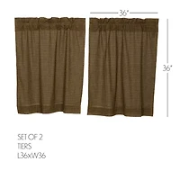 Vhc Brands Tea Cabin 2-pc. Rod Pocket Window Tier
