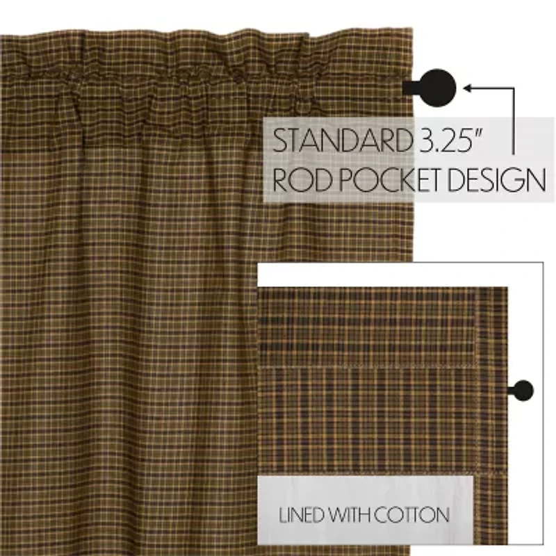 Vhc Brands Tea Cabin 2-pc. Rod Pocket Window Tier