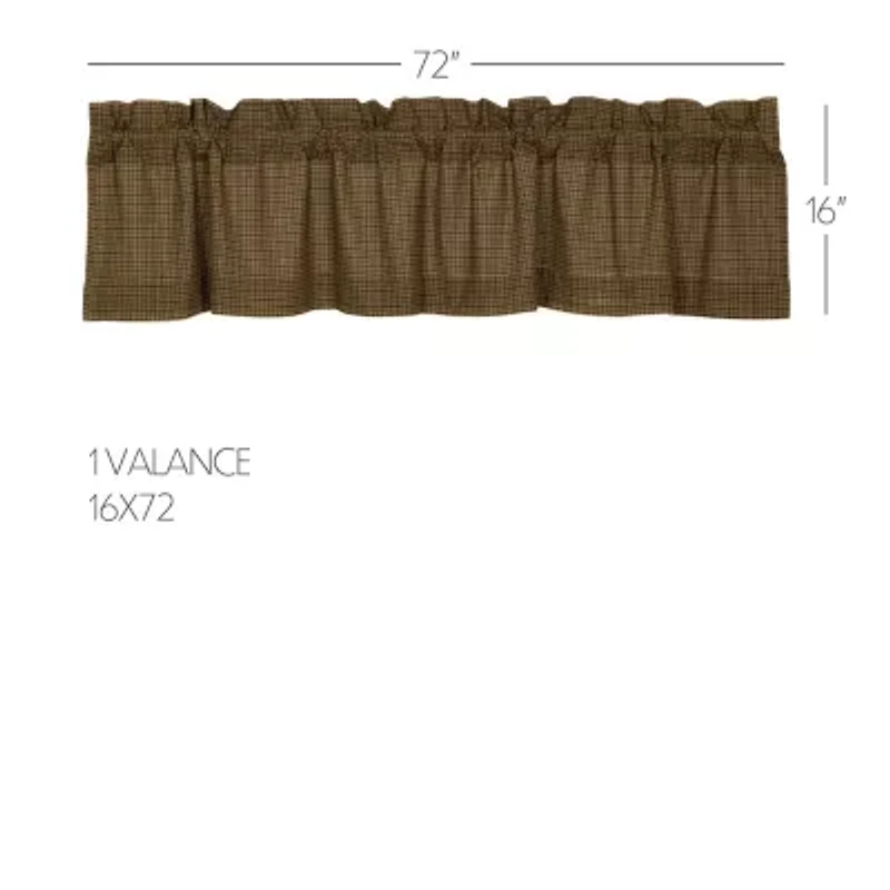 Vhc Brands Tea Cabin Rod Pocket Tailored Valance