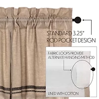 Vhc Brands Sawyer Chicken Rod Pocket Tailored Valance