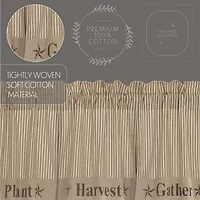 Vhc Brands Sawyer Gather Rod Pocket Tailored Valance