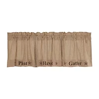 Vhc Brands Sawyer Gather Rod Pocket Valance