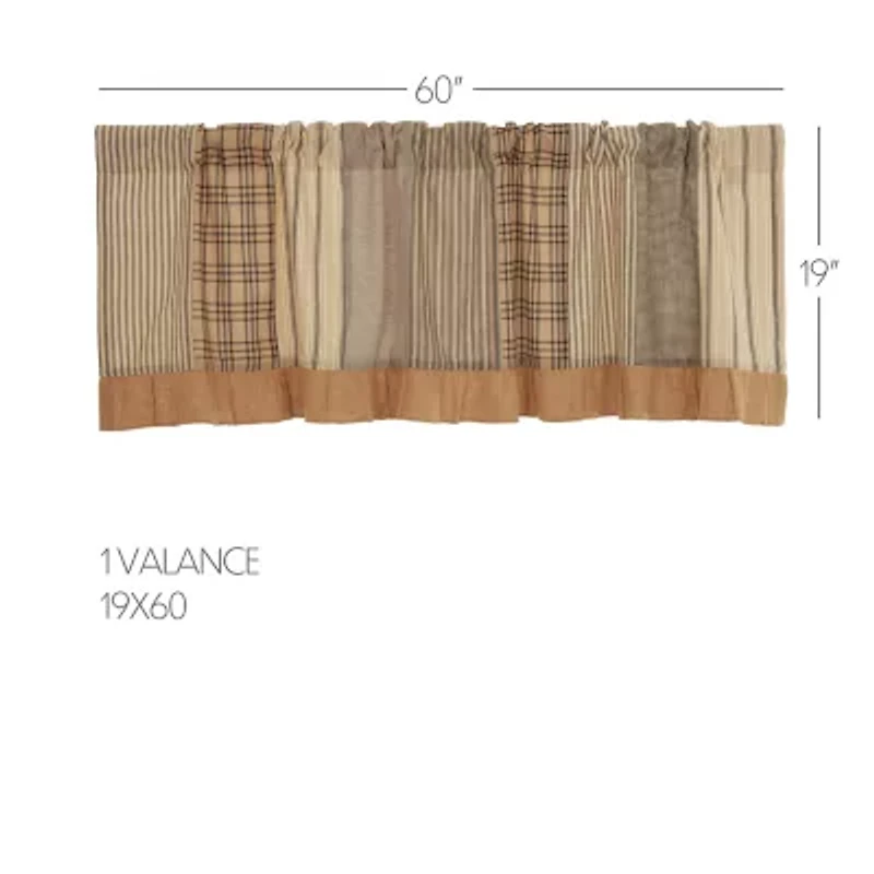 Vhc Brands Sawyer Patchwork Rod Pocket Valance