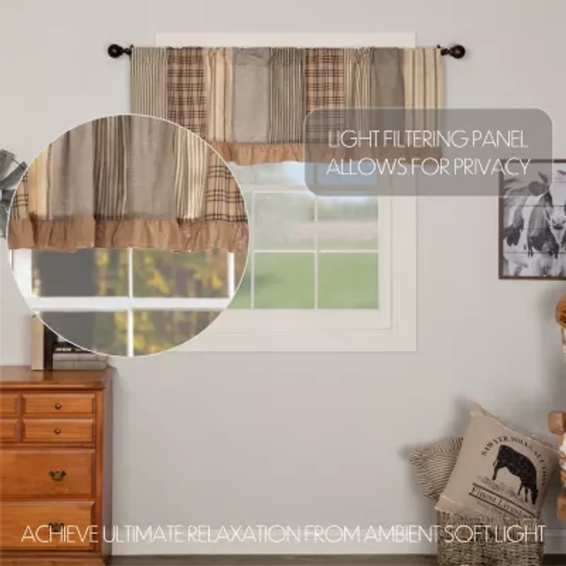 Vhc Brands Sawyer Patchwork Rod Pocket Valance