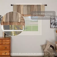 Vhc Brands Sawyer Patchwork Rod Pocket Valance