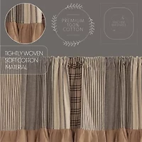 Vhc Brands Sawyer Patchwork Rod Pocket Valance