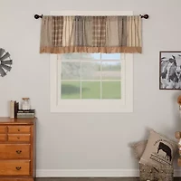 Vhc Brands Sawyer Patchwork Rod Pocket Tailored Valance