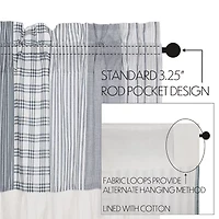 Vhc Brands Sawyer Patchwork Rod Pocket Valance