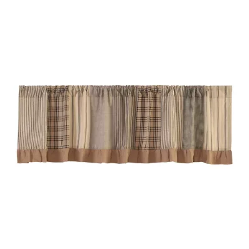Vhc Brands Sawyer Patchwork Rod Pocket Tailored Valance