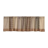 Vhc Brands Sawyer Patchwork Rod Pocket Tailored Valance