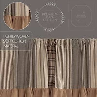 Vhc Brands Sawyer Patchwork Rod Pocket Tailored Valance