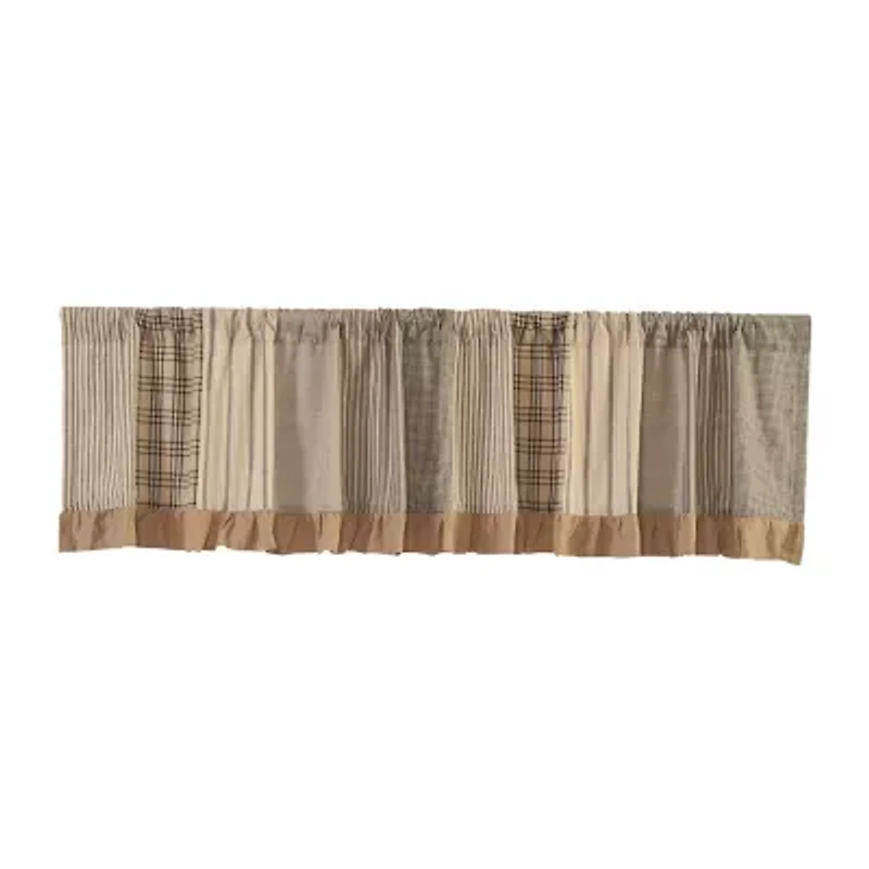 Vhc Brands Sawyer Patchwork Rod Pocket Tailored Valance