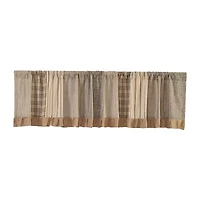 Vhc Brands Sawyer Patchwork Rod Pocket Tailored Valance