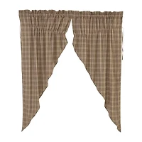 Vhc Brands Sawyer Plaid Prairie Rod Pocket Light-Filtering Set of 2 Curtain Panel