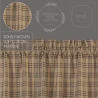Vhc Brands Sawyer Plaid Prairie Swag Rod Pocket Valance